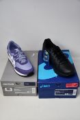 A pair of as new Asics Gel-Contend 5 SL FO (UK 9.5) and Asics Tiger Tarther OG (UK 7).