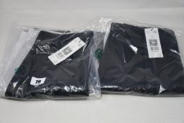 Two pairs of as new Oui vegan leather leggings (EU 40, 42 - RRP £119 each).