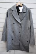 An as new Makia Usva wool pea coat (L - RRP €259).