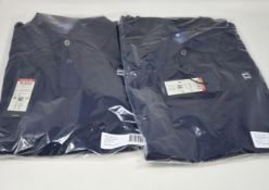 Five as new G-Star Raw Dunda polo tops in sartho blue (All XXL - RRP £40 each).