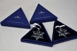 Four as new Swarovski annual edition ornaments in the form of a snowflake 2020 (5511041) (Some