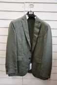 An as new Hackett London silk/wool blend jacket in green (42S - RRP £249).