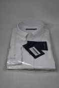 An as new Thom Sweeney casual Oxford button down collar white shirt (16.5” - RRP £260).