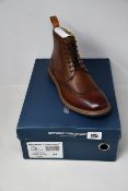A pair of as new Steptronic Liverpool cognac waxed boots (EU 41).