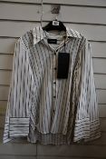 Two as new The Kooples Sailing Stripes shirts (Size 0 and 2 RRP £135 each).