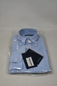 An as new Thom Sweeney casual Oxford button down collar blue shirt (15” - RRP £260).