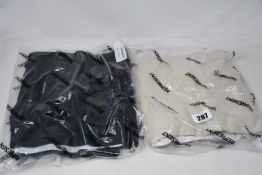 Two as new Represent Blank vintage T-shirts (1 x black, 1 x white, both L - RRP £70 each).