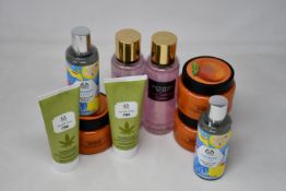 Six as new The Body shop Coconut & Yuzu hair and body mist (6 x 150ml), five as new The Body Shop