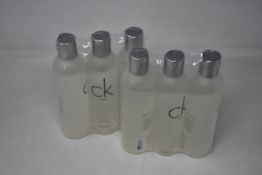 Thirty three bottles of CK One body wash (250ml).
