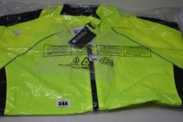 Six as new Mountain Warehouse Adrenaline Iso-Viz Jackets in yellow (XL).
