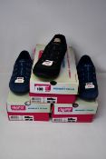 Three pairs of women’s as new Skechers Breathe Easy Imagine (2 x UK 4, 1 x UK 6).