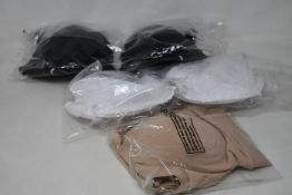 Four as new Chantelle bras; 6761 (34E - RRP £62), 16A1 (M-L RRP £40), 6797 (32D - RRP £56) and