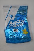 Nineteen 1000g pouches of Lemon flavored Trec Max Carb carbohydrate supplement.