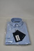 An as new Thom Sweeney casual Oxford button down collar blue shirt (15” - RRP £260).