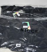 Four as new Nicce Jolla zip thru jackets (S, M, L, XL - RRP £54 each).