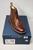 A pair of as new Steptronic Liverpool cognac waxed boots (EU 43).