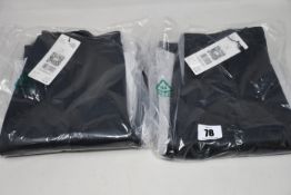 Two pairs of as new Oui vegan leather leggings (EU 36, 38 - RRP £119 each).