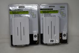 Six boxed as new Greenbrook DHT01AN-C Wired Doorchime Kits - Embassy.