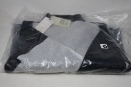 An as new Muubaa pocket front patent animal leather shacket in black (UK 8 - RRP $285).