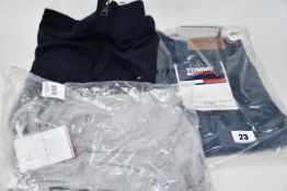 An as new Tommy Hilfiger Pima cotton cashmere zip mockneck jumper (S - RRP £77), boat neck T-