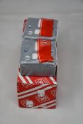 Two boxes of five as new MK K932ALM Metal Clad 13A DP Switched Fused Spur With Flex Outlet