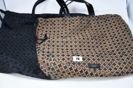 Two as new By Marlene Birger Carryall tote bags (Two different styles - RRP €80 each).