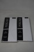 Sixteen as new Percale Pillowcases (Pair PER001White).