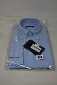 An as new Thom Sweeney casual Oxford button down collar blue shirt (16” - RRP £260).