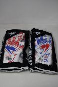 Three pairs of as new Kaliaaer PWRLITE UNITY Negative goalkeeper gloves (Size 8).