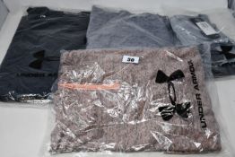 As new Under Armour sportswear; Storm Launch jacket 2.0 (XXL - RRP £60), two women's Rival terry