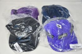 Six as new Insomniac LTD baseball caps; three Soltice (RRP $55 each) and three Velvet Dugout (RRP $