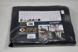 A Westcott Scrim Jim Cine Solid Black Block Fabric Sheet (4 x 6') for Photography and