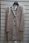 An as new Oui wool coat in oatmeal (UK 12 - RRP £199).