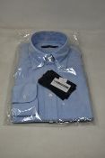 An as new Thom Sweeney casual Oxford button down collar blue shirt (16.5” - RRP £260).