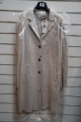 An as new Oui wool coat in oatmeal (UK 10 - RRP £199).
