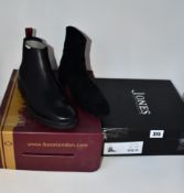 A pair of Base London Seymour boots (UK 8) and a pair of Jones Bootmaker Eadie boots (UK 6 - Damaged