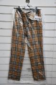 A pair of as new Burberry Hanover trousers (Size 10 - RRP £430).