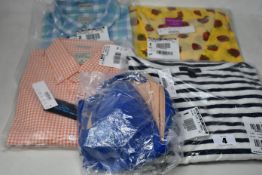 Assorted women's as new J.Crew clothing to include Italian wool blazer, white denim jacket, solid