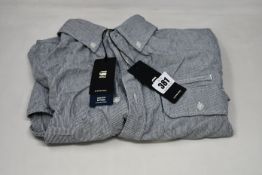 Four as new G-Star Raw Bristum Flap button shirts (2 x XS, 1 x M, 1 x L).
