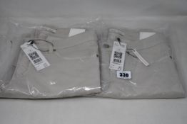 Two pairs of as new Oui Braxton jeggings (EU 36, 38 - RRP £109 each).