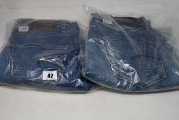 Four pairs of as new G-Star Raw jeans (All W32 L30, 32, 34, 36).