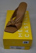 A pair of as new Mercedes Castillo Nora High in beige (US 10B - RRP £265).