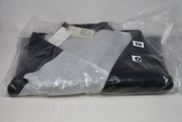 An as new Muubaa pocket front patent animal leather shacket in black (UK 8 - RRP $285).