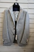 An as new Suit Supply suit in light grey (Jacket 98/40L - RRP £249, trousers EU 52/UK 32 - RRP £