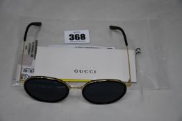 A pair of men's as new Gucci GG0677SK 001 Sunglasses (55-20-150, no case).