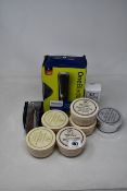 A collection of men's shaving items to include: 1x boxed Philips Oneblade Pro in carry case; 6 x