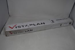 Two boxes of two Vistaplan A1 Artist Hangers in Grey.