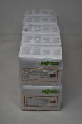 Ten packs of forty Wago 222-415 grey 32A 5 way in-line wire connectors.