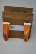 Ten boxed as new CHT Silcoset 158 (Thixotropic, black acetoxy silicone sealant).