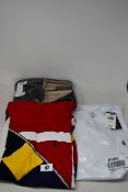 An as new Ralph Lauren hooded long sleeve T-shirt (XL), Classics plain white T-shirt (L), Classics